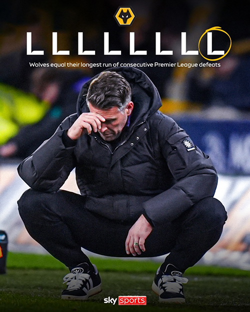 狼队“死亡赛程”来了：17轮仅2分垫底，下周两碰<a href=/zuqiupindao/manlian/ target=_blank class=infotextkey>曼联</a>+再踢枪手<a href=/zuqiupindao/liverpool/ target=_blank class=infotextkey>利物浦</a>