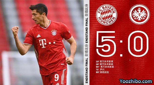 <a href=/zuqiupindao/bayern/ target=_blank class=infotextkey>拜仁</a>慕尼黑5-0法兰克福